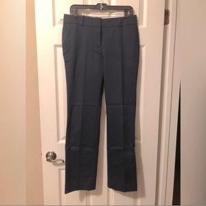 NEW! Ann Taylor Dark Navy Blue Slacks Mid-Rise Straight Leg Trouser Pants